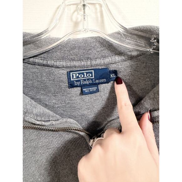 Polo Ralph Lauren Gray Sweater Men XL - 100% cotton - Picture 3 of 5